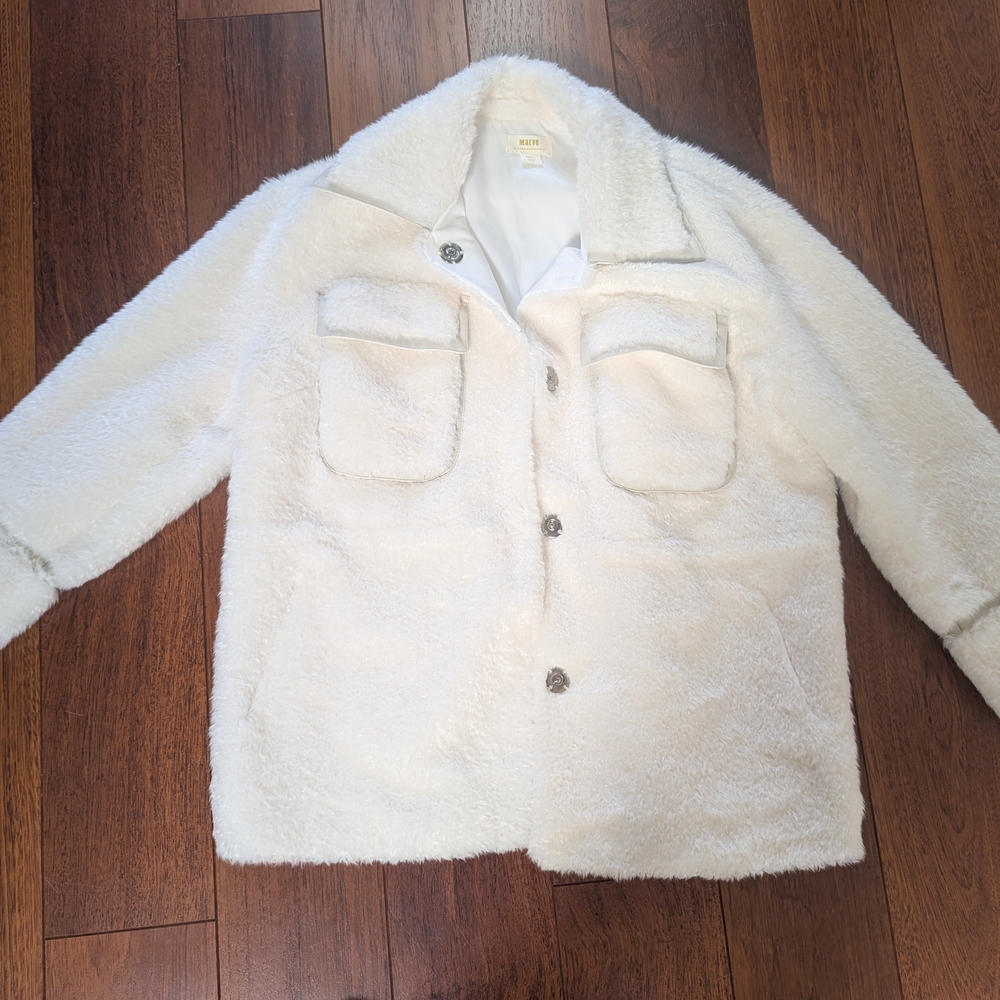 Anthropologie Maeve White Jacket